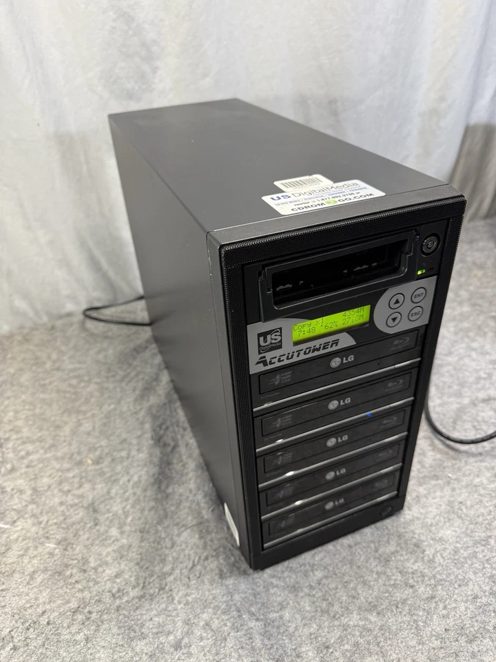 Accutower 5 Drive Blu-ray CD DVD BURNER - BURNER TOWER Tested Works w Hard Drive - Image 1 of 4