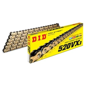 D.I.D. VX X-Ring Chain Gold & Black 520-114 (5CH5) Yamaha TT600 RE 2004 - Picture 1 of 2
