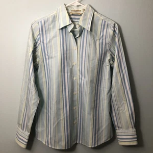 Eddie Bauer Damen Hemd mit Knopfleiste Größe Small knitterarm Baumwolle Streifen - Bild 1 von 6