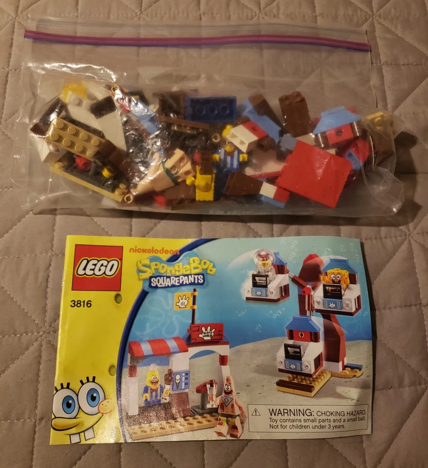 海绵宝宝乐高 3816 手套世界部分组装带说明  — 第 1/1 张图片