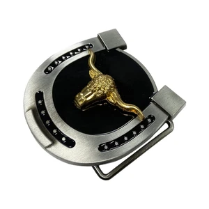 Longhorn Bull Rider Cowboy Rodeo Cowboy Western Gürtelschnalle Hebillas Vaqueras - Bild 1 von 5