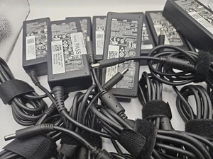 Job Lot X5 Small Pin Dell 65W Laptop Charger LA65NS2-01 HA65NS5-00 19.5V 3.34A - Picture 1 of 1