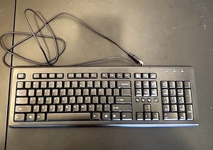 HP Wired USB Keyboard W/10 Key 697737001 Model PR1101U - Picture 1 of 2