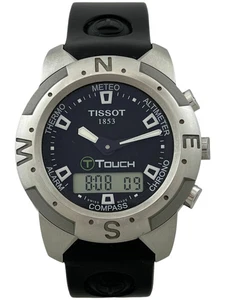 Herrenarmbanduhr Tissot T-Touch Quartz Ana-Digi Alarm Chronograph, funktioniert - Bild 1 von 5