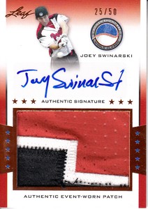 2013 Leaf Power Showcase Patch Autographs Bronze #JS1 Joey Swinarski/50  