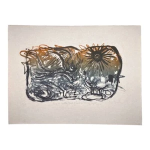 UNLESERLICHES SIGNATUR. Kupferstich, Lithographie. Zeitgenössische Kunst. Original signiert. - Bild 1 von 6