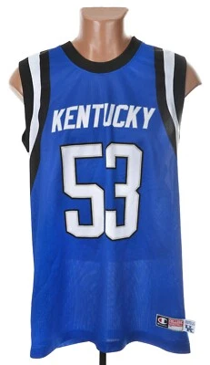 KENTUCKY WILDCATS BASKETBALL SHIRT JERSEY CHAMPION SIZE M #53 Foto 1 de 4