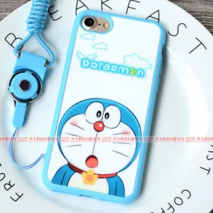 Linda Funda Delgada para Teléfono Doraemon para iPhone 7 8 Plus Cubierta Niño Niña Regalo - Imagen 1 de 2