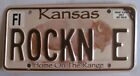 Kansas 2006 VANITY License Plate ROCKING E