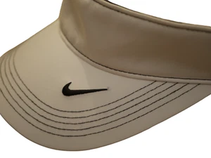 NEW ADULT UNISEX NIKE GOLF WHITE BLACK SUN VISOR HAT CAP ADJUSTABLE 429466-100 - Picture 1 of 8