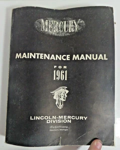 1961 mercury maintenance manual - Picture 1 of 1
