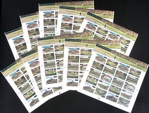 BELOW FACE! #3510-9 BASEBALL. WHOLESALE LOT of (10) SHEETS. F-VF NH. BCV $245 - Picture 1 of 2