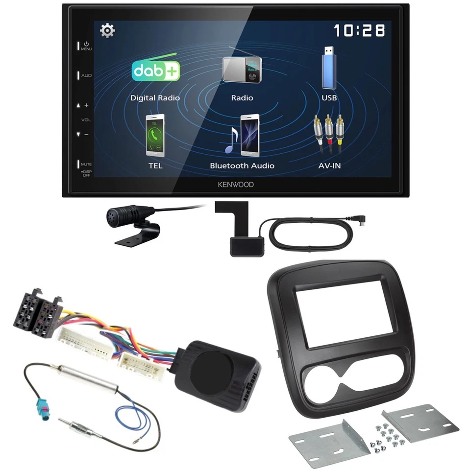 Kenwood DMX129DAB 2-DIN Autoradio (DAB Bluetooth) #1907217