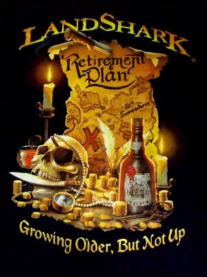 CAMISETA LANDSHARK BAR AND GRILL PLAN DE RETIRO DAYTONA BEACH * NEGRA * L * Foto 1 de 4