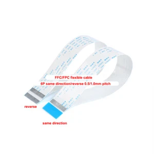FFC/FPC Soft cable 6P LCD wire same direction/reverse direction 0.5/1.0mm pitch - Picture 1 of 5