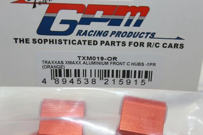 GPM TXM 019 OR orange Alu Caster Blocks links und rechts X-Maxx 8S NEU in OVP - Bild 1 von 4
