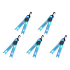 LED Keychain Pendant USB Rechargeable for Walking Running Cycling (Blue)