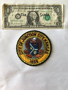 Junction City Kansas Police Patch un-sewn in Great Shape - Picture 1 of 3