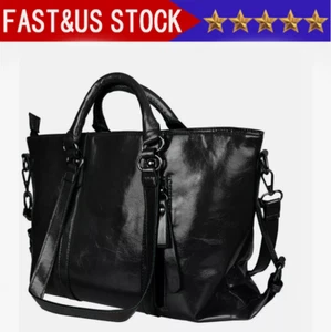 Large Women Leather Handbags Shoulder Bag Tote Purse Messenger Satchel Crossbody - Picture 1 of 9