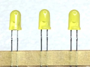 LTL-4253 LITEON LED YELLOW DIFFUSED T-1 3/4 T/H 100 PIECES - Picture 1 of 2