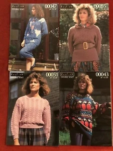 Original Vintage 1980's Hayfield Ladies DK Knitting Patterns 140.01.02 - Picture 1 of 13