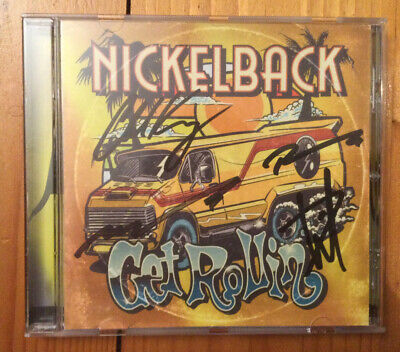 Signed Nickelback - Get Rollin'  Cd - Uk Exclusive-in Hand • 27.49$
