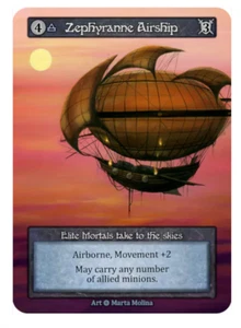 Sorcery Contested Realm Alpha Kickstarter - Zephyranne Airship - Elite sin lámina - Imagen 1 de 1
