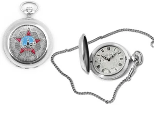 RUSSISCHE TASCHENUHR ORDEN II WK / POBEDA / MOLNIJA 3602  DE - Picture 1 of 4