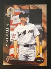 2001 Multi-Ad Sports Erie Seawolves Matt Martin #26 Coach 