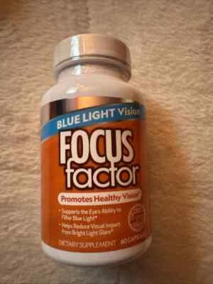 X3-Focus Factor Luz Azul Visión Ojo Luteína Zeaxantina 60 Cápsulas Exp 5/25 Foto 1 de 3