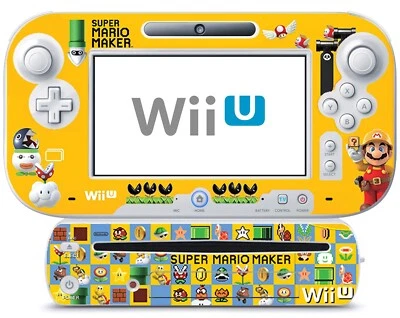 Skin for Nintendo Wii U Console Controller Mario Edition Vinyl Decal Sticker. - Image 1 of 3