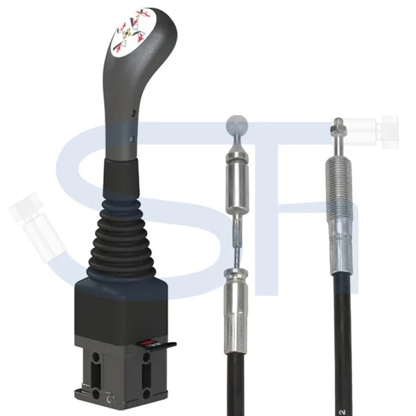 Joystick Einhandhebel Griff Taster Kreuzhebel Frontlader Hydraulikventil Seilzug - Bild 1 von 1