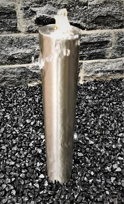 Säulenbrunnen 60 / 10 cm rund Edelstahl matt gebürstet incl. LED Gartenbrunnen - Bild 1 von 2