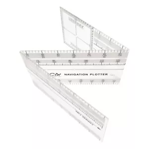 Folding Navigation Plotter Scale Ruler for Aviation Flight Training - Picture 1 of 7