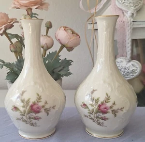 rosenthal sanssouci moosrose zwei kleine Vasen und drei Suppentassen - Bild 1 von 23