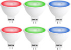 TUMUPSM RGB MR16 LED GLÜHBIRNE, rot grün blau MR16 Glühbirne 12 V 5 W, GU5.3 Pin Basis Spotl