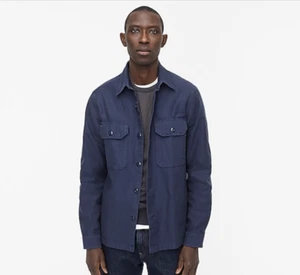 J CREW Wallace & Barnes garment-dyed seaside twill workshirt Item AU774 - Picture 1 of 8