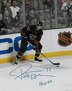 Signed Pierre Turgeon Dallas Stars 8x10 Photo #11 Inscribed with HOF 23 - Picture 1 of 16