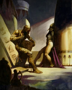 THE MUMMY'S TOMB! 16x20 Fantasy Egyptian Monster Mike Hoffman Art Print! - Picture 1 of 1