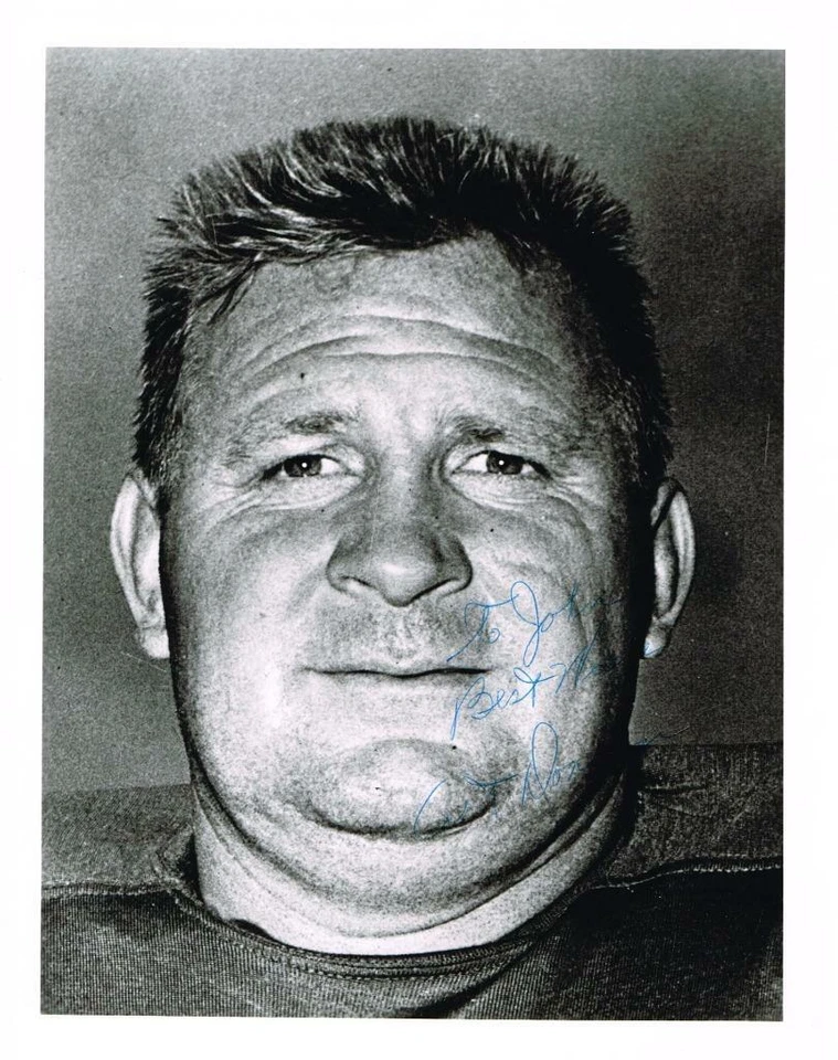 Original Autograph PSA/DNA of Art Donovan of the Balt. Colts, 8x10 headshot, #2 - Image 1 of 2