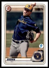 2020 Bowman 1st Edition #BFE-34 Zack Brown - Milwaukee Brewers