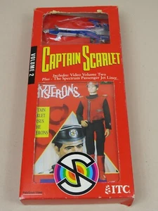 Captain Scarlet Versus The Mysterons Volume 2 VHS & Die-Cast Spectrum Jet 1993 - Picture 1 of 3