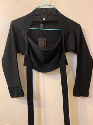 Dolce & Gabbana «Coprispalle» эластичной вязаный жакет с надежном галстук - черный, размер 40 - Изображение 1 из 4