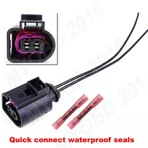 2 Pin Alternator Connector Plug Socket Repair Loom 4D0971992 Fits Audi VW Skoda - Picture 1 of 4