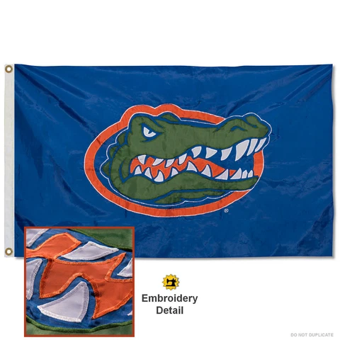 University of Florida Embroidered and Appliqued Nylon Flag Cover