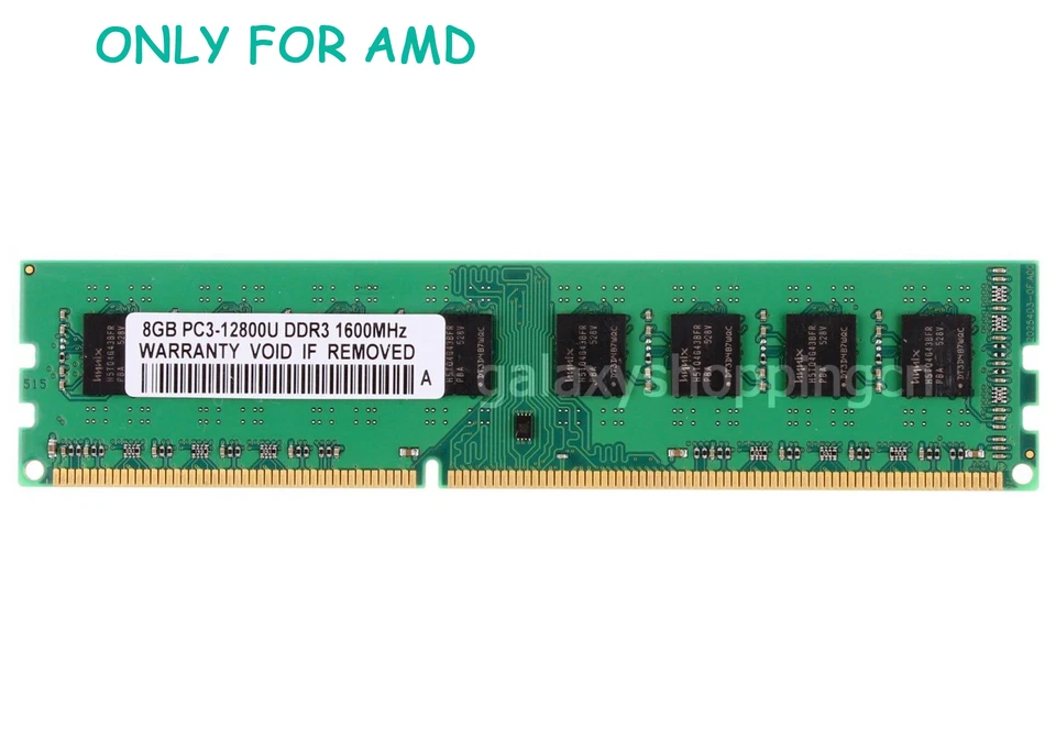 8GB 8 G DDR3 PC3-12800U 1600MHz DIMM Desktop RAM F AMD Chipset Motheboard Memory - Image 1 of 4