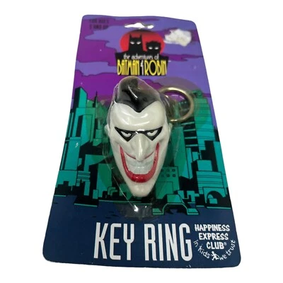 Llavero vintage 1995 Batman & Robin Adventures Joker nuevo sellado Foto 1 de 4