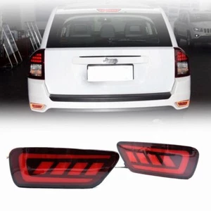 Rear Bumper Reflector Brake Fog DRL Indicator Light For Jeep Compass 2011- 2015 - Picture 1 of 8