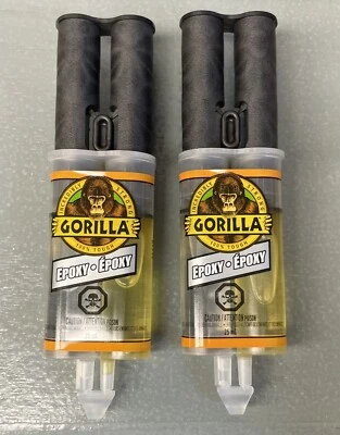 2X GORILLA EPOXY Glue Syringe Super Strong Bond Adhesive 2-Pack 25mL / .85oz - Image 1 of 4
