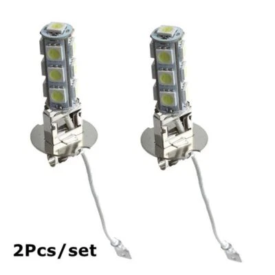 2x H3 LED HEADLIGHT BULBS XENON WHITE FOG LIGHT CORNERING fit for BMW AUDI VW - Image 1 of 4